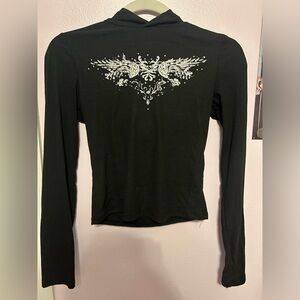 Just Polly graphic long sleeve hoodie